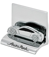 Chrome Metal Business Card Holder - Car
