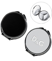 Round Metal Pill Box With Mirror