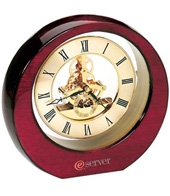 Hi Gloss Wooden Moving Gear Clock
