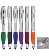 Trio Pen With LED Light And Stylus