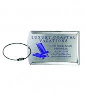 Prestige Brushed Metal Luggage Bag Tag