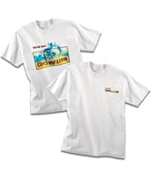 100% Cotton Tee Digital - White