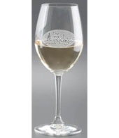 12 oz. Degustazione White Wine- Deep Etched