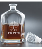 26 oz. Capitol Decanter - Deep Etched