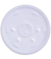Clear 32 Oz. Foam Cup Straw-Slotted Lid