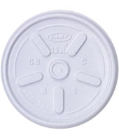 White 12 Oz. Foam Cup Tear Tab Lid
