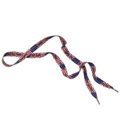 3/4" Dye-Sublimated Waffle-Weave Shoelace Pair