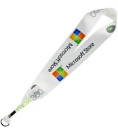 1 1/2" Dye-Sublimated Satin Ribbon Lanyard