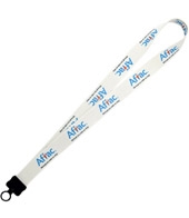1" Dye-Sublimated Stretchy Elastic Lanyard with Plastic Clamshell