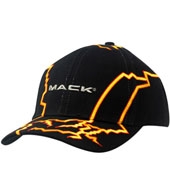 Brushed Heavy Cotton with Lightning Embroidery on Crown & Peak