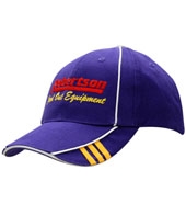 Brushed Heavy Cotton with Crown/Peak Piping & Embroidery