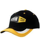 Brushed Heavy Cotton with Fabric Inserts/Embroidery on Peak