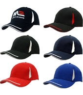 Brushed Heavy Cotton with Crown Inserts, Peak Trim & Sandwich