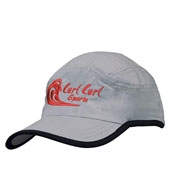 Microfibre Sports Cap with Trim on Edge of Crown & Peak