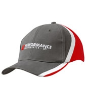 Brushed Heavy Cotton with Stripes on Crown & Peak