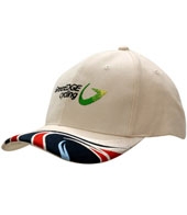 Brushed Heavy Cotton with Peak Insert/Wave Embroidery