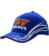 Brushed Heavy Cotton with Sandwich Trim and Embroidered Pattern