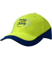 Luminescent Safety Cap with Inserts/Reflective Piping