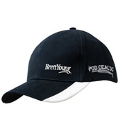 Brushed Heavy Cotton with Peak Indents & Embroidery