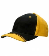 Brushed Heavy Cotton with Peak Indent & Embroidery