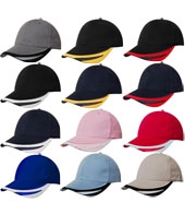 Brushed Heavy Cotton with Peak Trim Embroidered