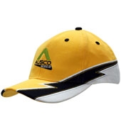 Brushed Heavy Cotton with Strike Design on Crown & Peak