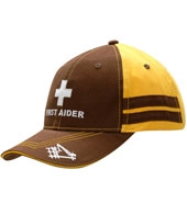 Brushed Heavy Cotton with Sandwich Trim & Stripes on Crown