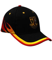 Brushed Heavy Cotton with Flame Embroidery