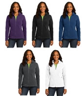 Eddie Bauer® Ladies Hooded Full-Zip Fleece Jacket