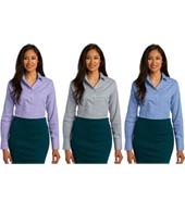 Red House® Ladies Windowpane Plaid Non-Iron Shirt