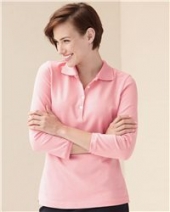 IZOD - Ladies' Three-Quarter Sleeve Silkwash Pique Sport Shi