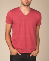 Alternative - Eco-Jersey Feeder Stripe V-Neck T-Shirt
