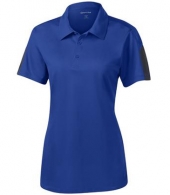 Sport-Tek® Ladies PosiCharge® Active Textured Colorblock Polo