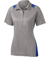 Sport-Tek® Ladies Heather Colorblock Contender™ Polo