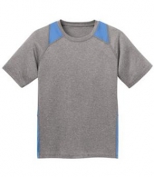 Sport-Tek® Youth Heather Colorblock Contender™ Tee