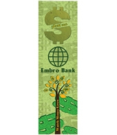 Dollar Sign Seed Shape Bookmark