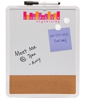 Magnetic Dry Erase & Cork Board