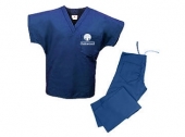 V NECK SCRUB TOP W/2 PKTS ON HIP