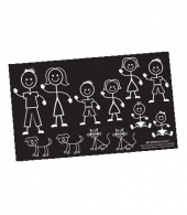 My STICKable Family- 6" X 10"