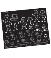 My STICKable Family- 8" X 10"