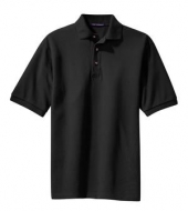 Port Authority® - Pique Knit Polo Black