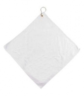16" x 16" White Micorfiber Super Soft Towel