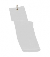 16" x 25" Deluxe White Tukish Trifold Golf Towel