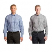 Long Sleeve Port Authority®Crosshatch Plaid Easy Care Shirt