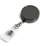 30” Cord Gunmetal Colored Solid Metal Retractable Badge