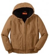 CornerStone® Washed Duck Cloth Insulated Hooded Work Jacket
