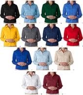 UltraClub Ladies' Whisper Twill Shirt