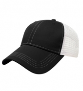 Unstructured Contrast Stitching & Mesh Back Cap