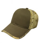 Solid Front Camo Back Cap