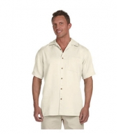 Harriton Men's Bahama Cord Camp Shirt